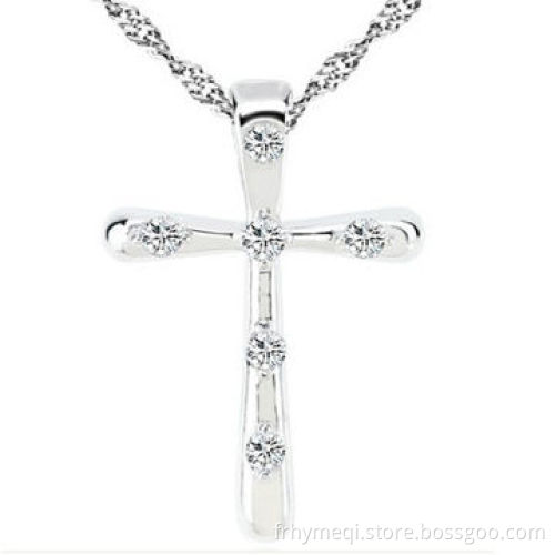 Sterling Silver Cross Pendant Necklace